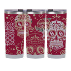 Oklahoma Sooners 24oz Dia de los Muertos Tumbler