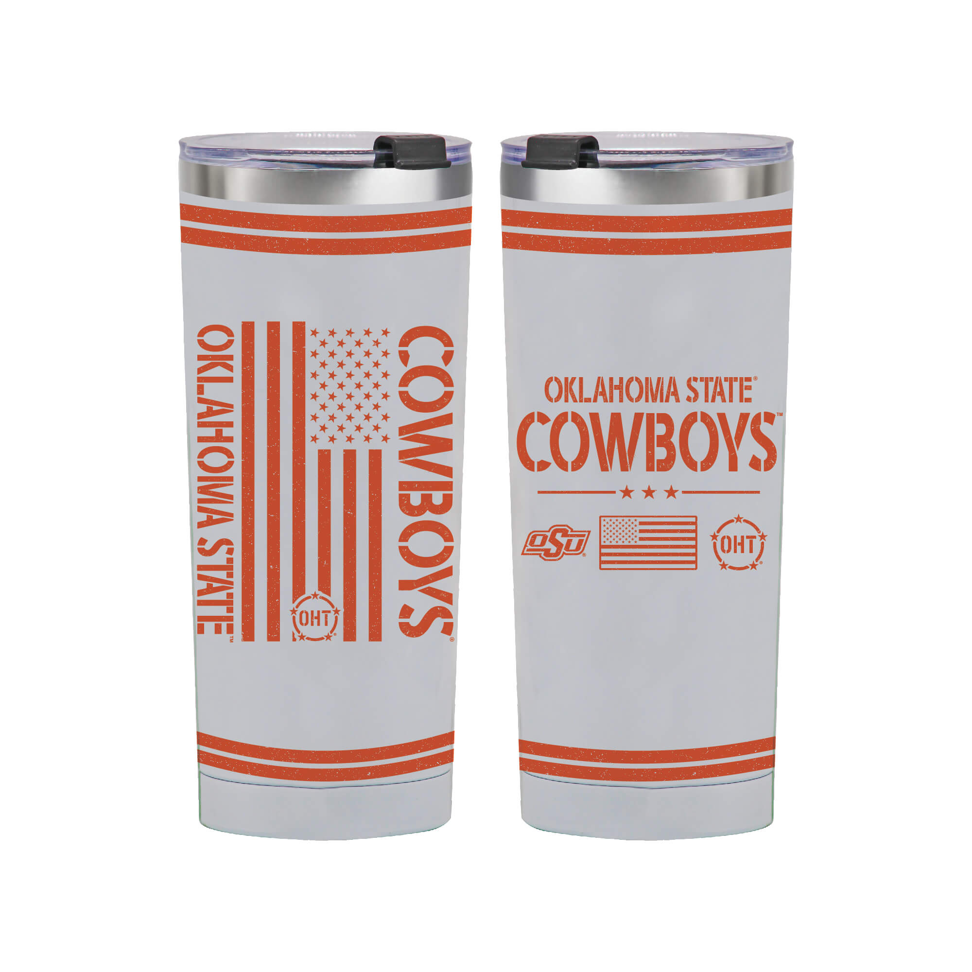 24oz Oklahoma State Cowboys OHT TC Flag Tumbler