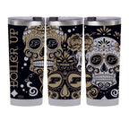 Purdue Boilmakers 24oz Dia de los Muertos Tumbler