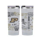 Purdue Boilermakers 24oz Campus Line Art Tumbler
