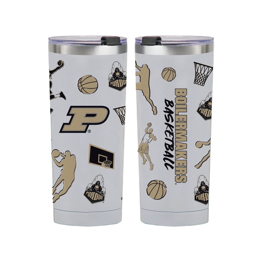 24oz Purdue Boilermakers Basketball Sketch Tumbler