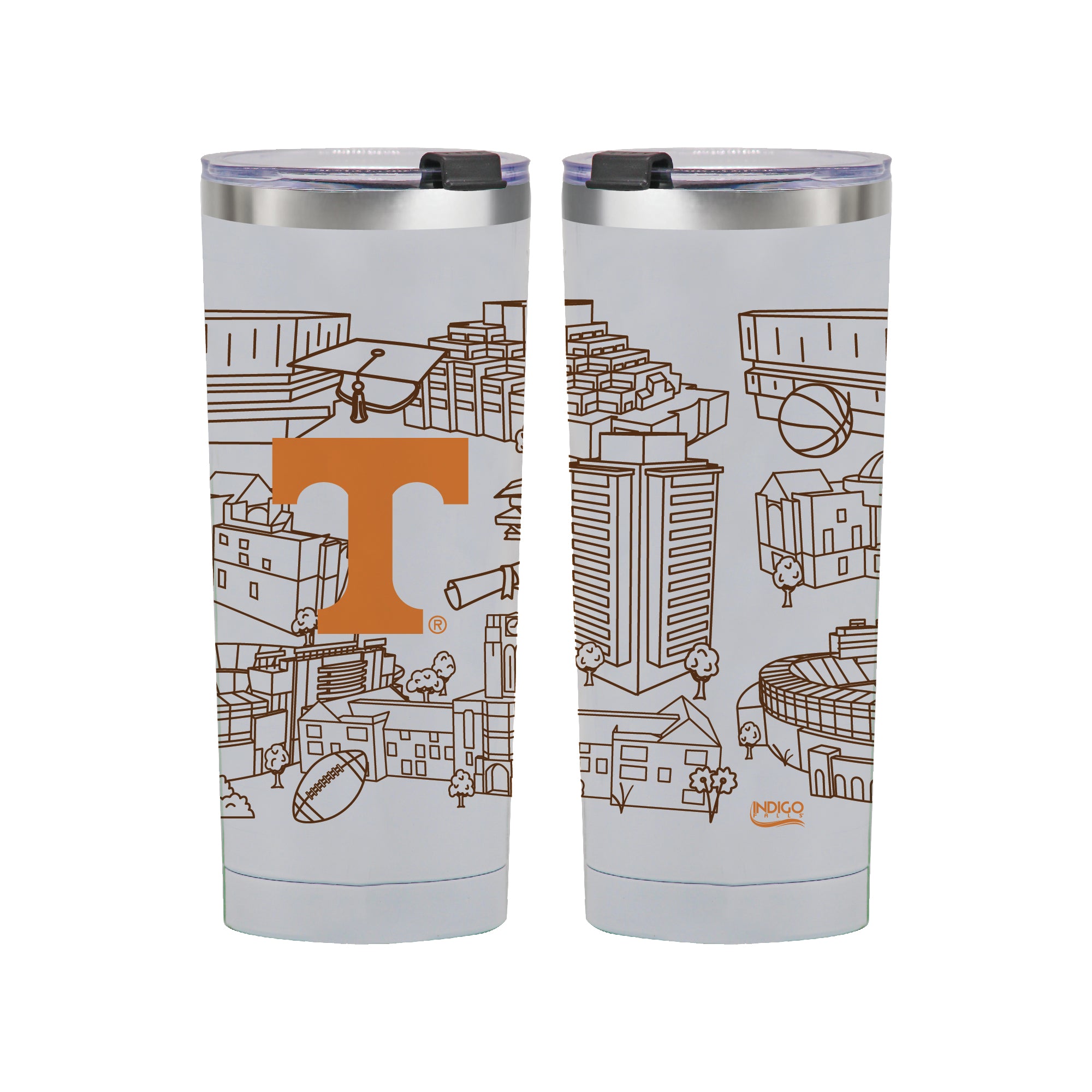 Tennessee Volunteers 24oz Campus Line Art Tumbler