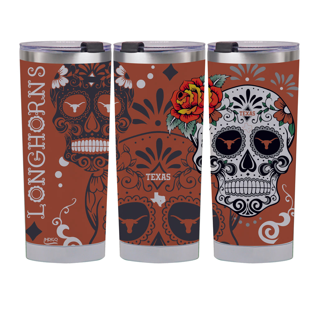 Texas Longhorns 24oz Dia de los Muertos Tumbler