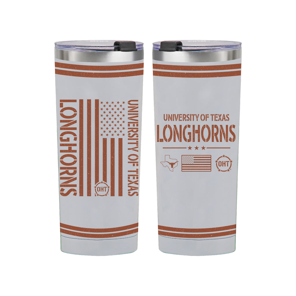 24oz Texas Longhorns OHT TC Flag Tumbler