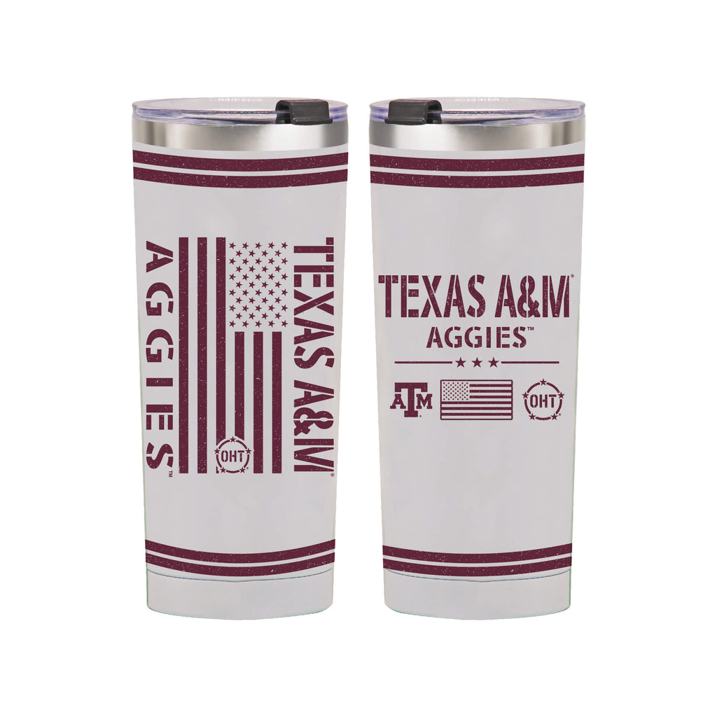 24oz Texas A&M OHT TC Flag Tumbler