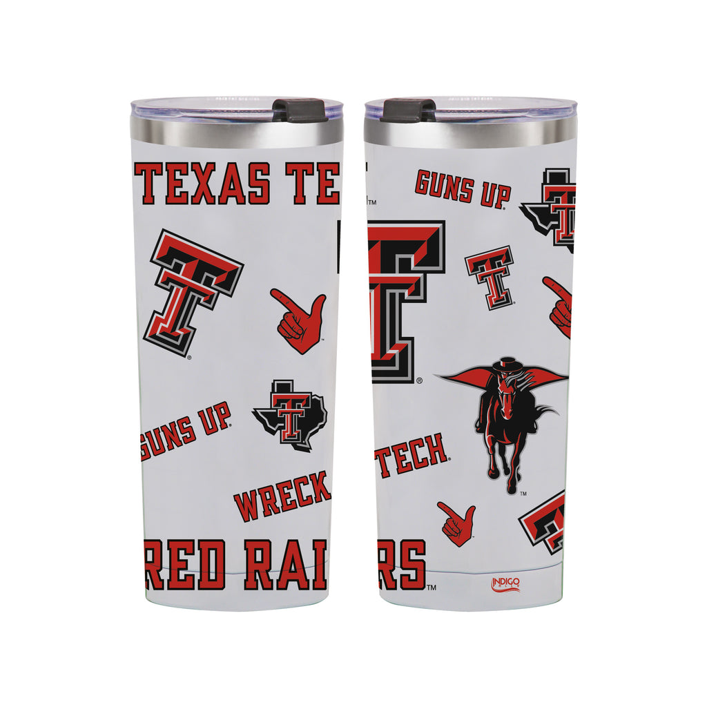 24oz Texas Tech Red Raiders Medley Stainless Steel Tumbler