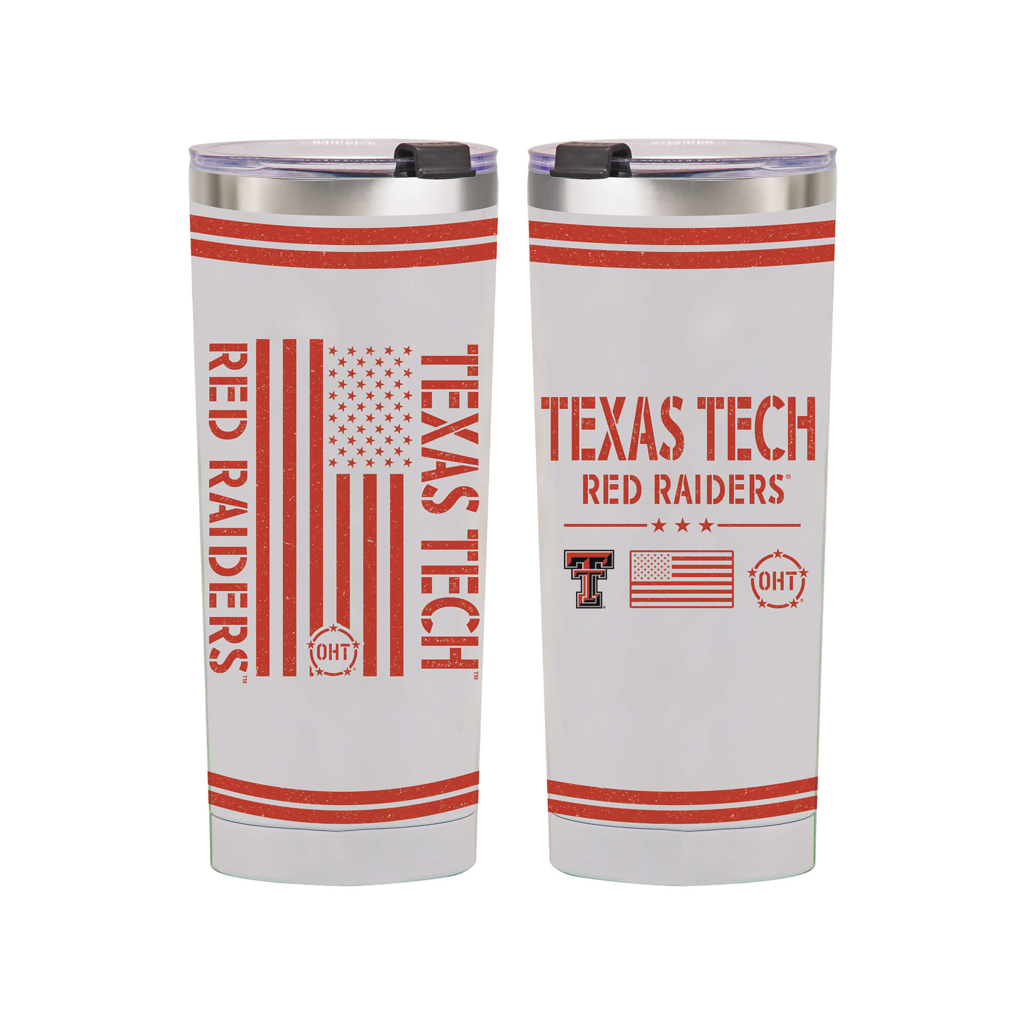 24oz Texas Tech Red Raiders OHT TC Flag Tumbler