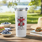 Texas Tech Red Raiders Mascot by Laura Wilcox 24oz Stainless Steel Tumbler
