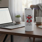 Texas Tech Red Raiders Mascot by Laura Wilcox 24oz Stainless Steel Tumbler