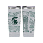 Michigan State Spartans 24oz Campus Line Art Tumbler