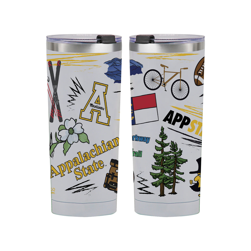 App State Mountaineers 24oz Local Stainless Steel Tumbler