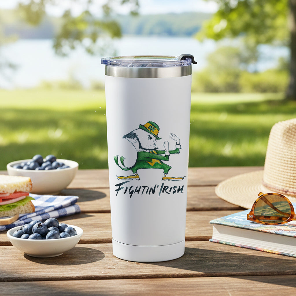 Notre Dame Fighting Irish Mascot by Laura Wilcox 24oz Stainless Steel Tumbler