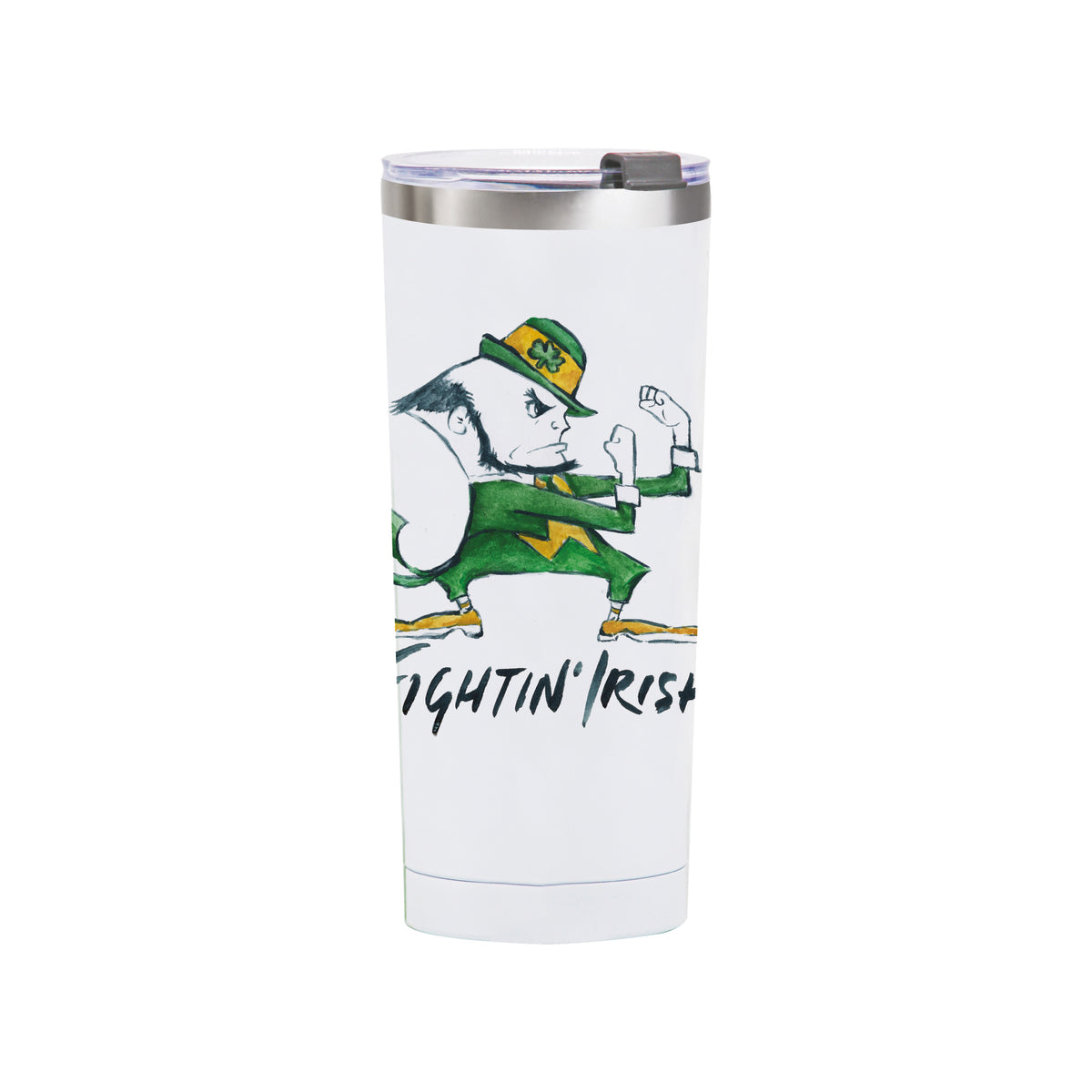 Notre Dame Fighting Irish Mascot by Laura Wilcox 24oz Stainless Steel Tumbler