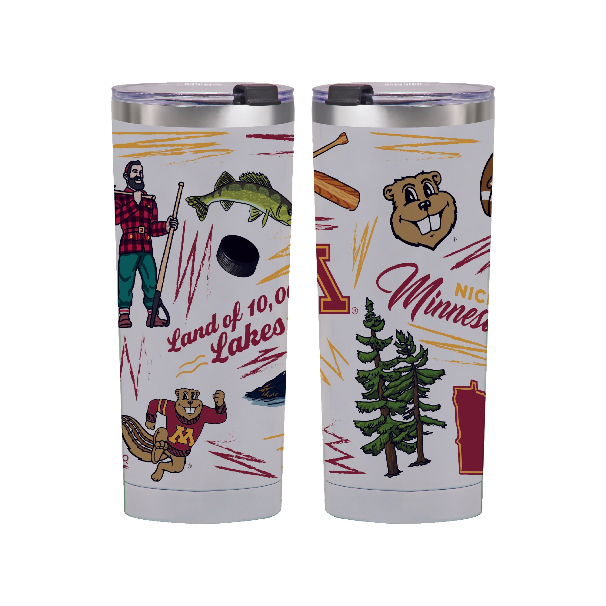 Minnesota Golden Gophers 24oz Local Stainless Steel Tumbler