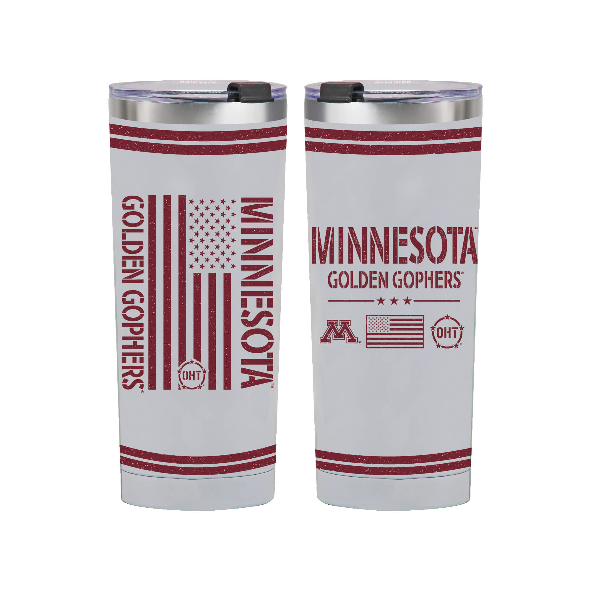 24oz Minnesota Gophers OHT TC Flag Tumbler