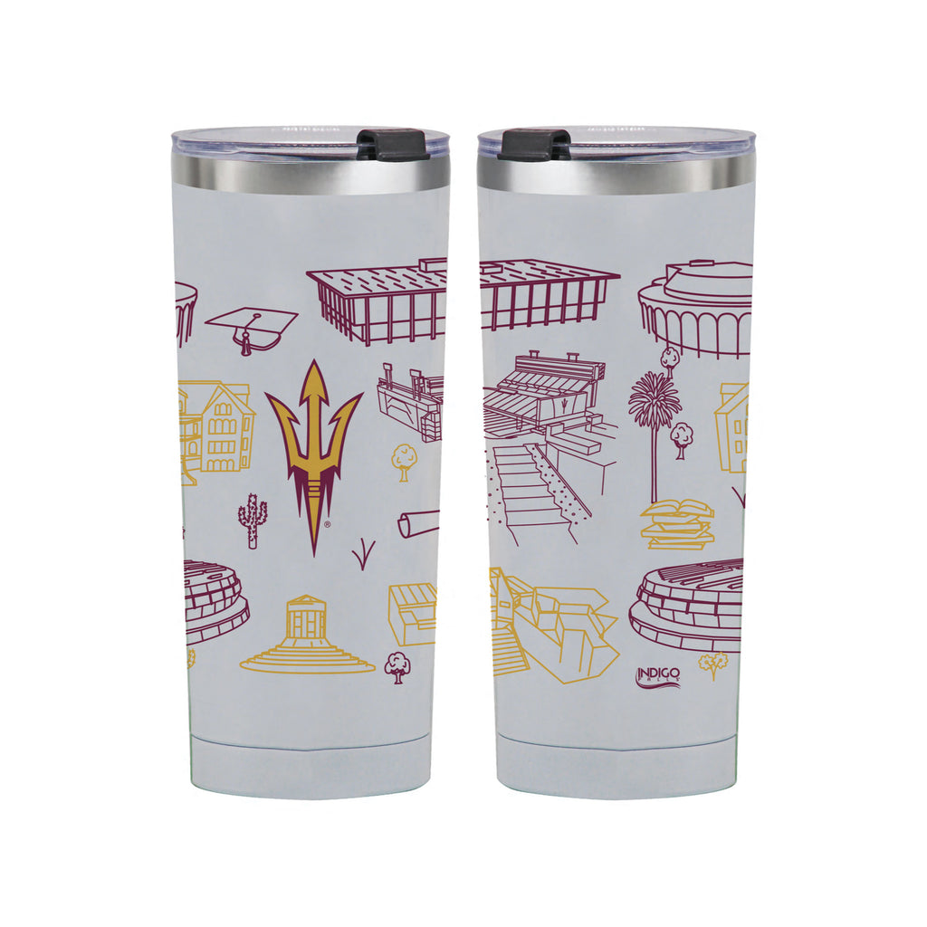 Arizona State Sun Devils 24oz Campus Line Art Tumbler