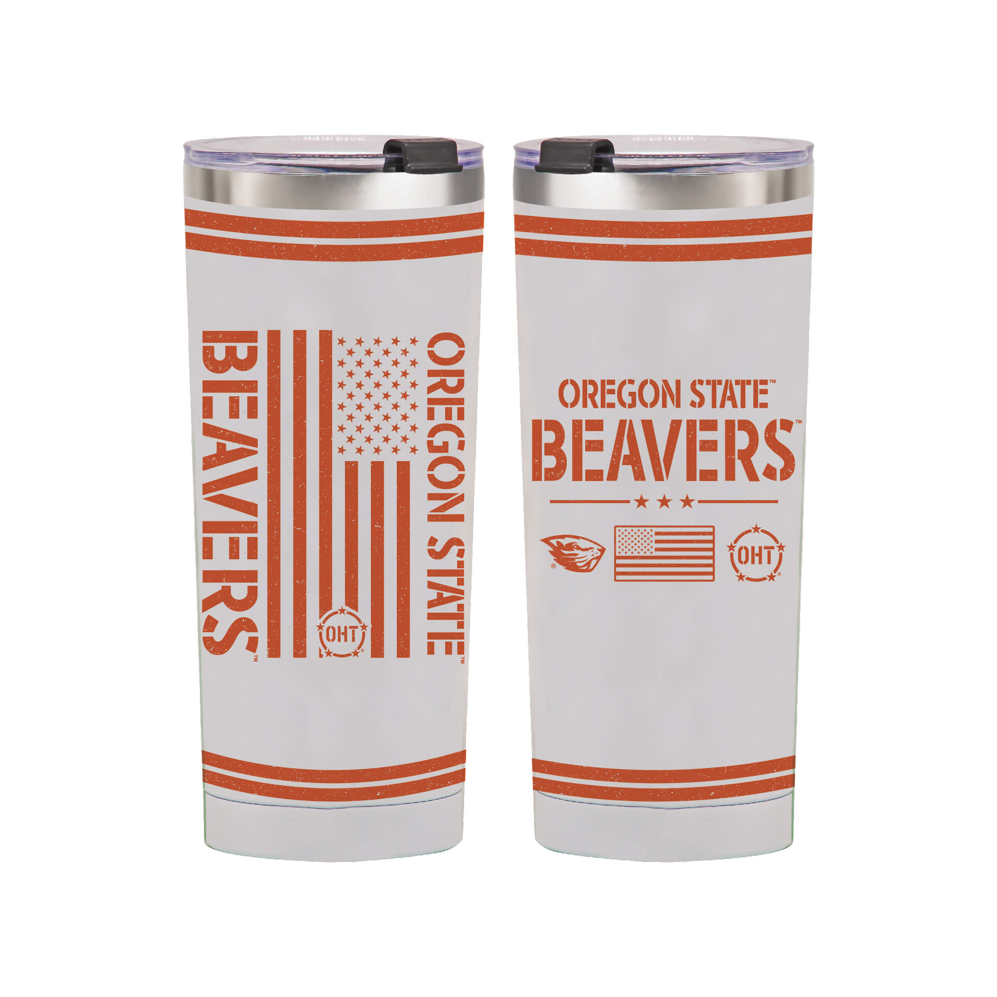 24oz Oregon State Beavers OHT TC Flag Tumbler