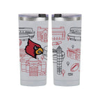 Louisville Cardinals 24oz Campus Line Art Tumbler