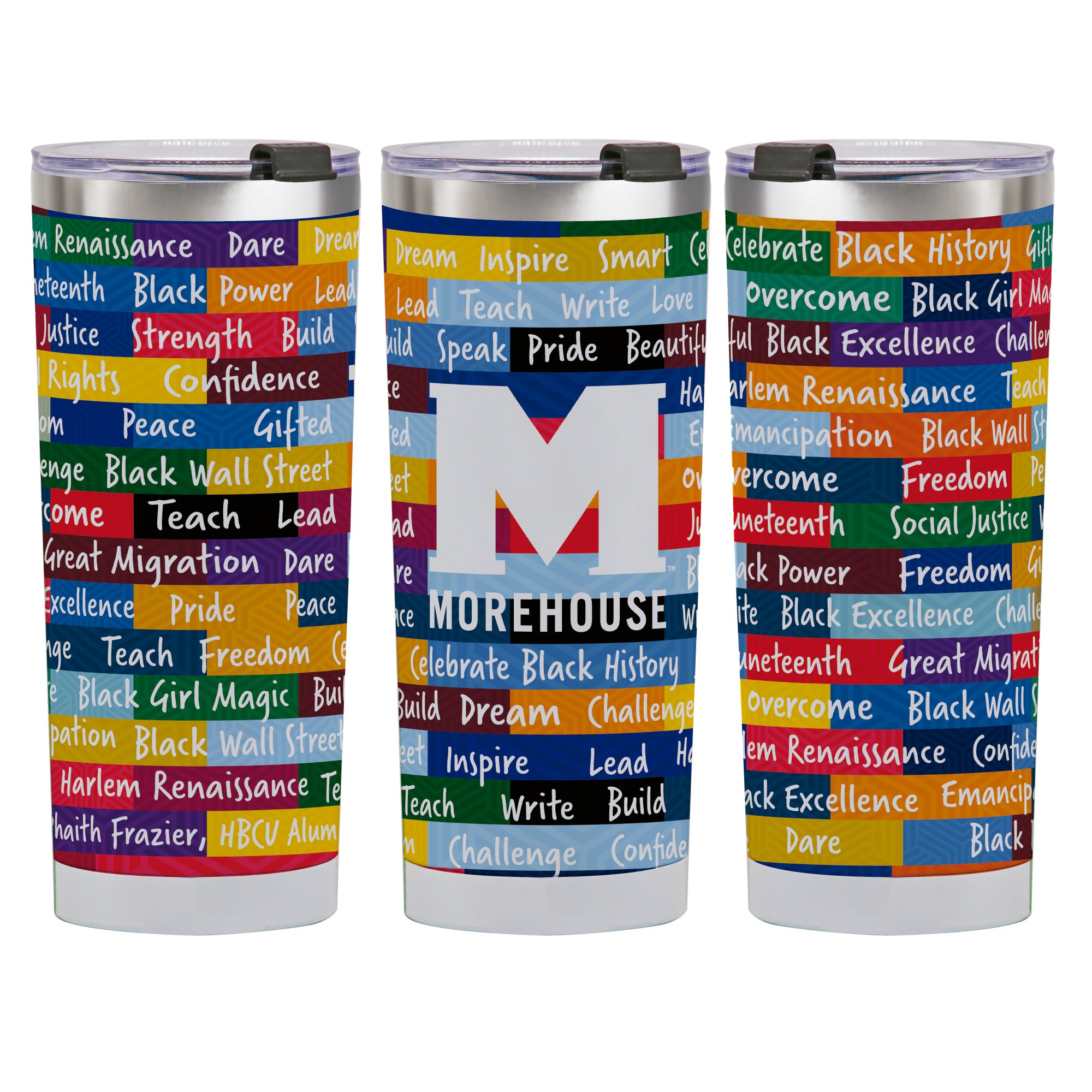 24oz Morehouse Maroon Tigers BHM Tumbler