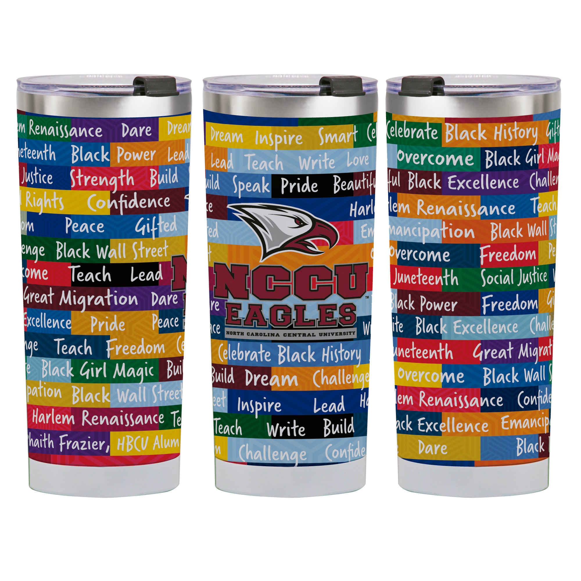 24oz North Carolina Central Eagles BHM Tumbler