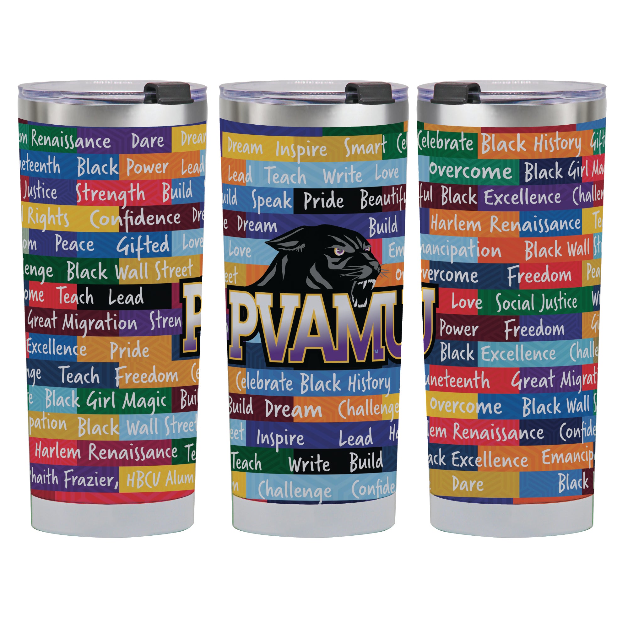 24oz Prairie View A&M Panthers BHM Tumbler