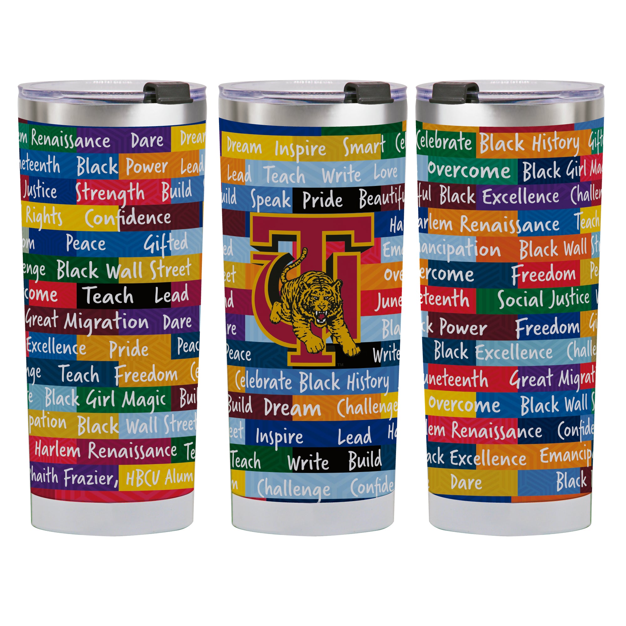 24oz Tuskegee Golden Tigers BHM Tumbler