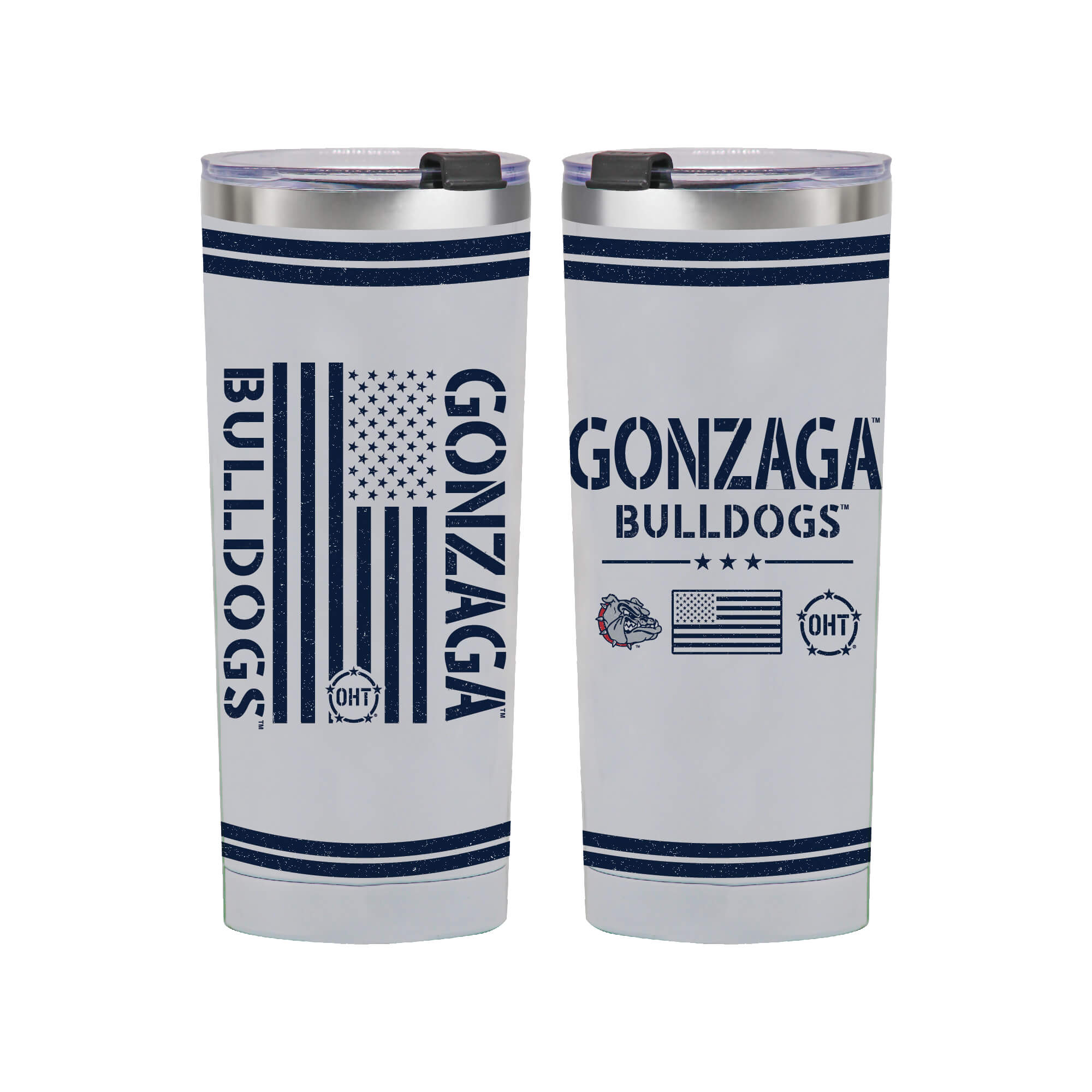 24oz Gonzaga Bulldogs OHT TC Flag Tumbler