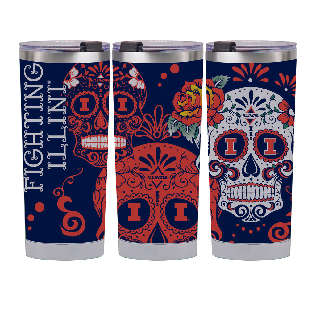 24 oz Illinois Dia de los Muertos