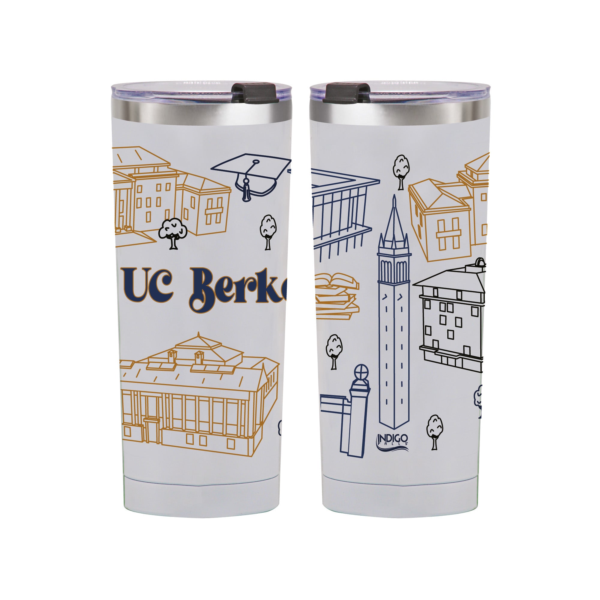 Cal Berkley 24oz Campus Line Art Tumbler