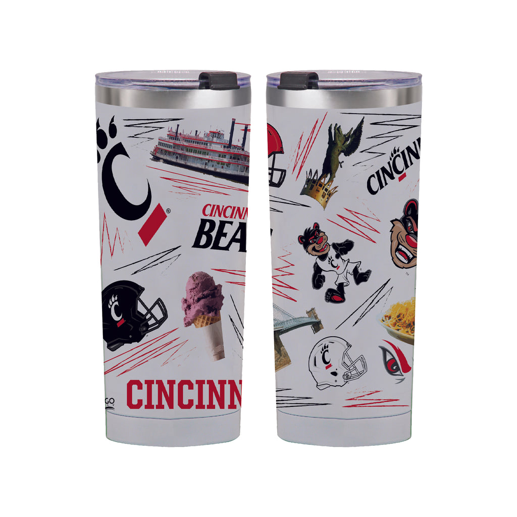 Cincinnati Bearcats 24oz Local Stainless Steel Tumbler