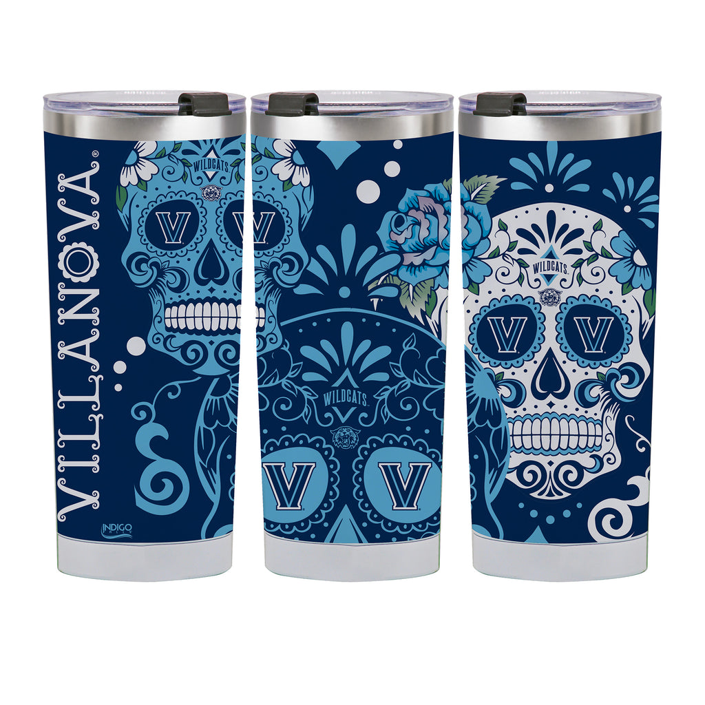 Villanova Wildcats 24oz Dia de los Muertos Tumbler