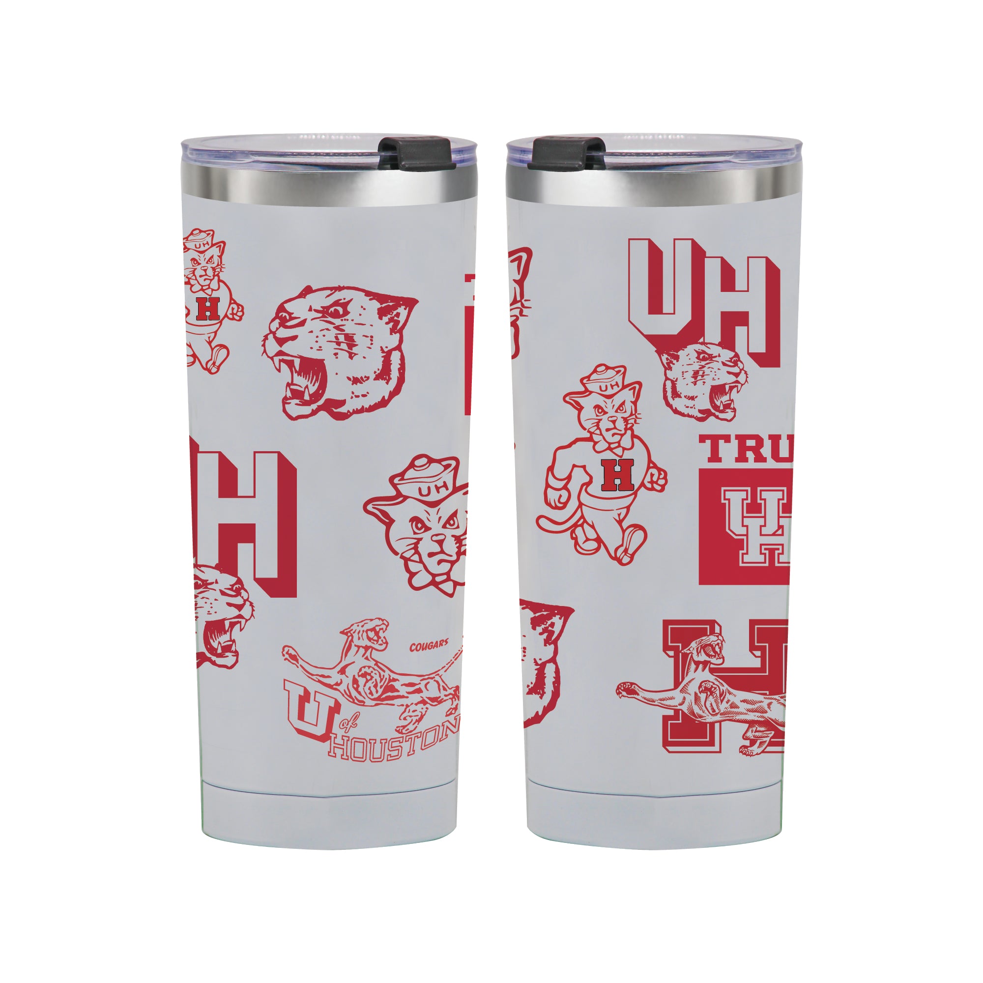 24oz Houston Cougars Medley Stainless Steel Tumbler