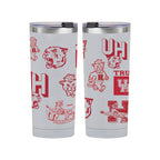 24oz Houston Cougars Medley Stainless Steel Tumbler