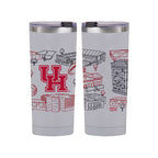 Houston Cougars 24oz Campus Line Art Tumbler
