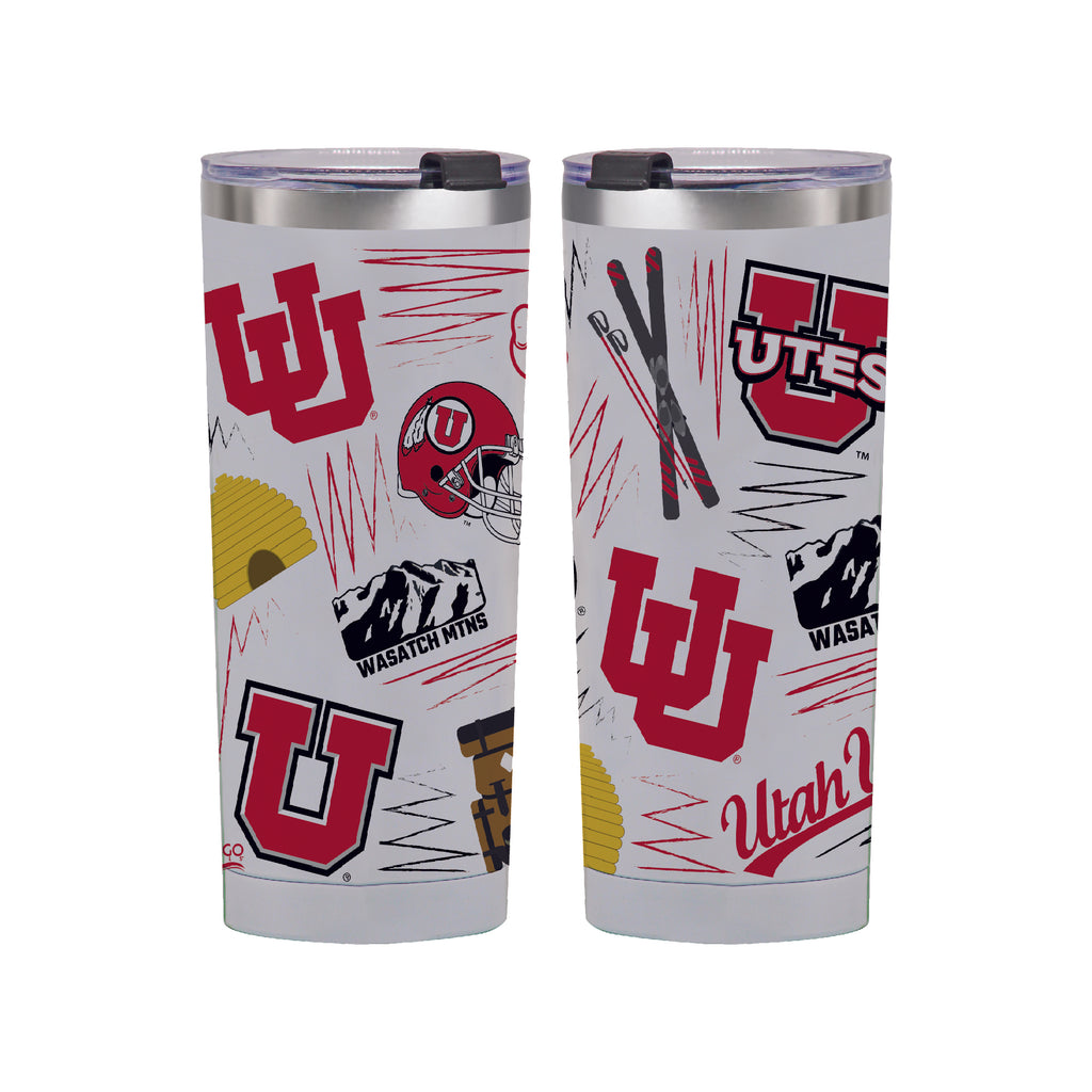Utah Utes 24oz Local Stainless Steel Tumbler
