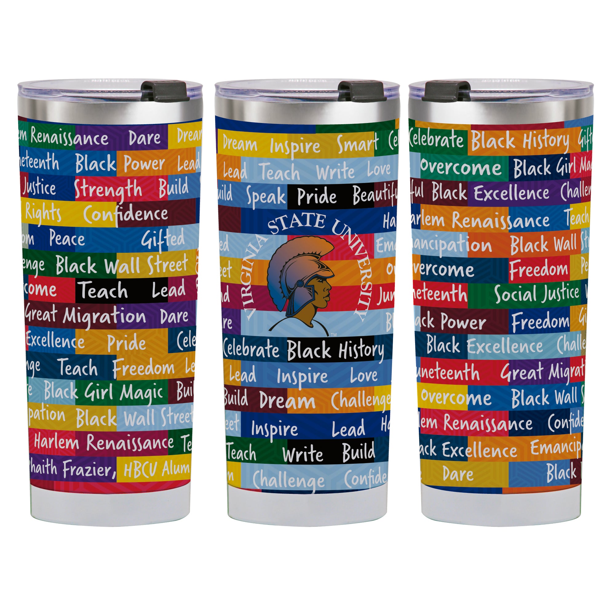 24oz Virginia State Trojans BHM Tumbler