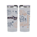 Pepperdine Waves 24oz Campus Line Art Tumbler