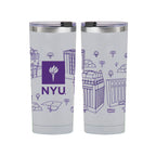 NYU 24oz Campus Line Art Tumbler