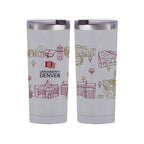Denver Pioneers 24oz Campus Line Art Tumbler