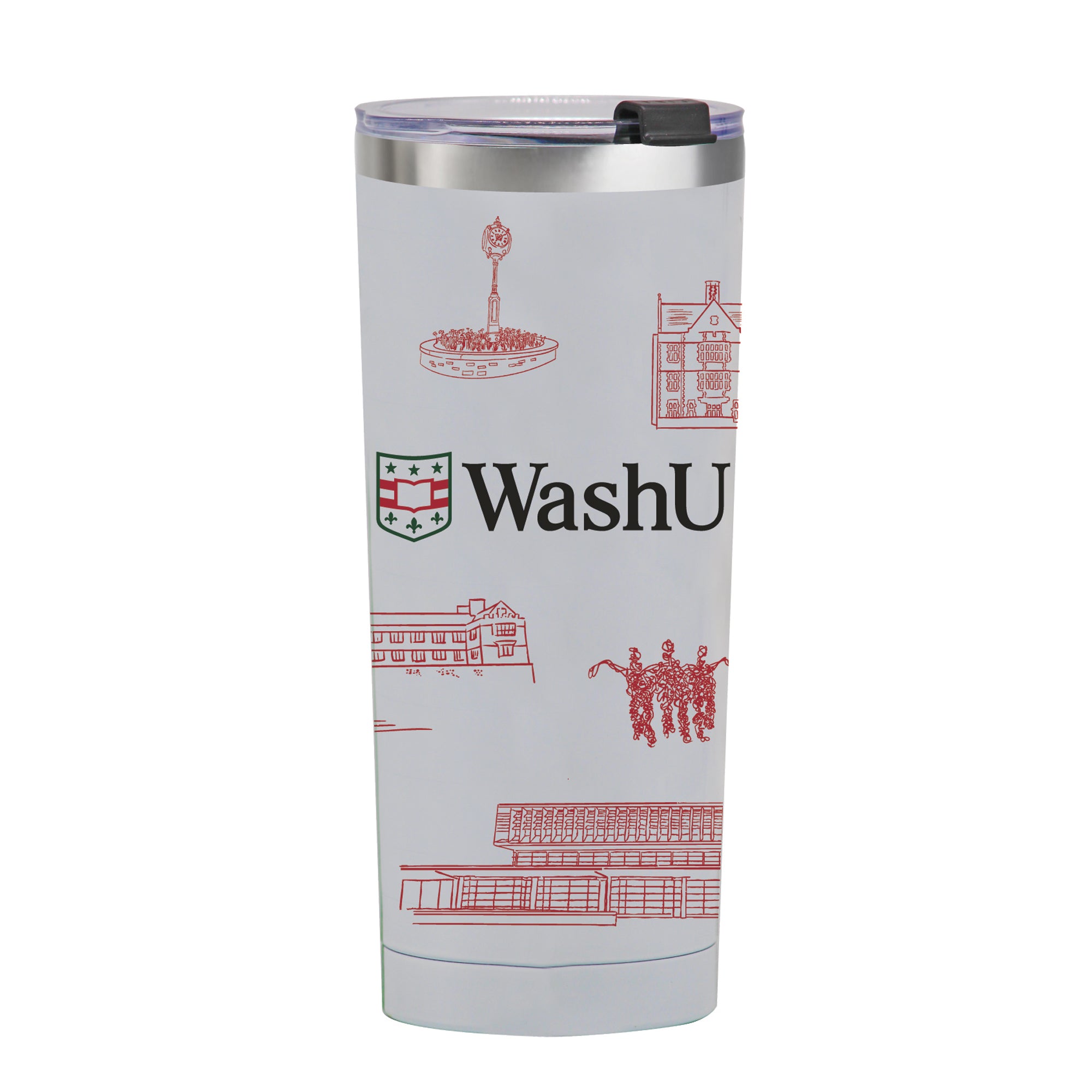 Washington University 24oz Campus Line Art Tumbler