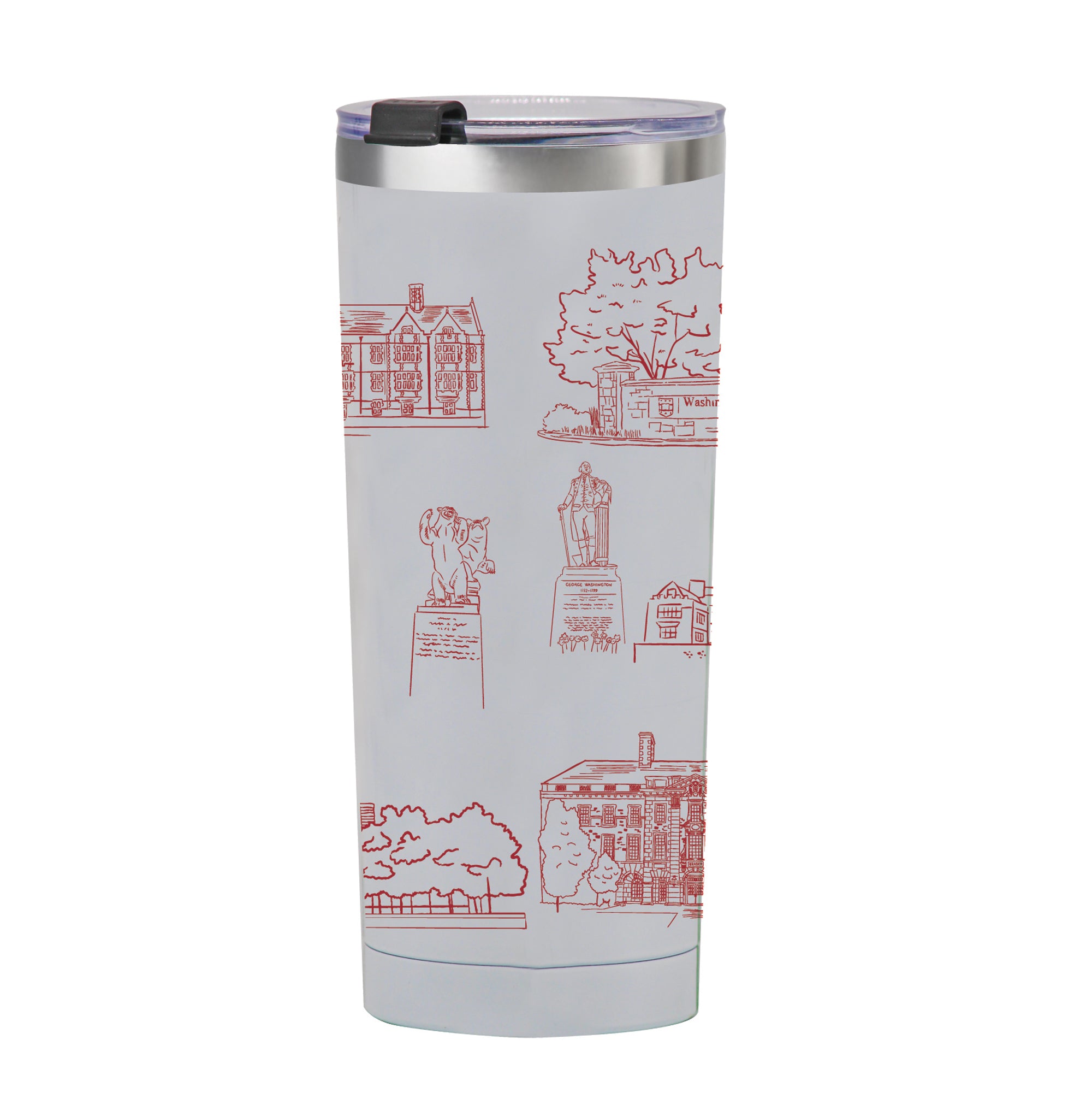 Washington University 24oz Campus Line Art Tumbler
