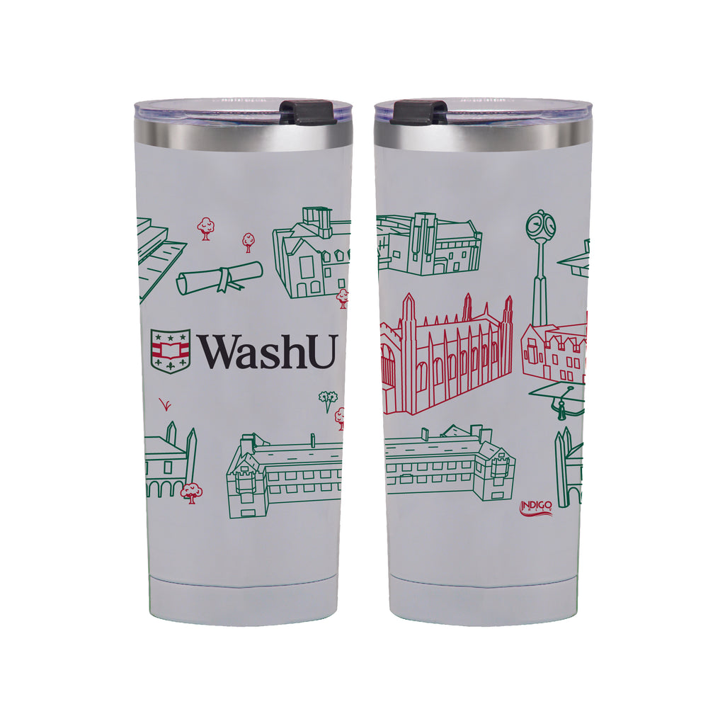 Washington University 24oz Campus Line Art Tumbler