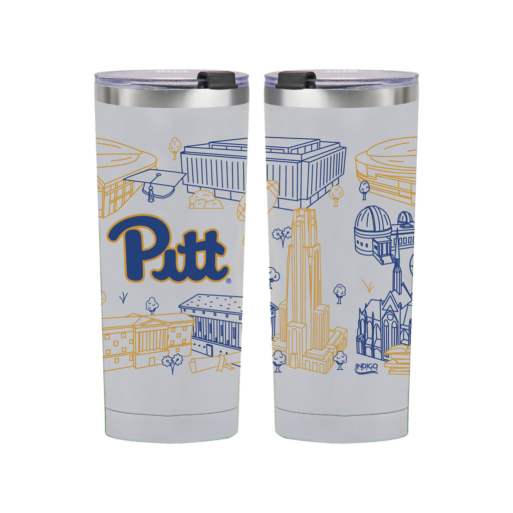 Pittsburgh Panthers 24oz Campus Line Art Tumbler