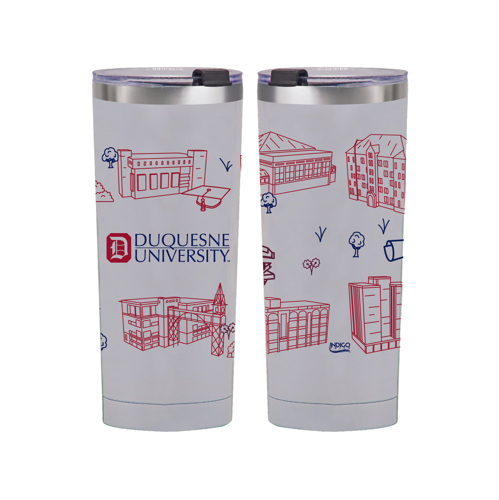 Duquesne University 24oz Campus Line Art Tumbler