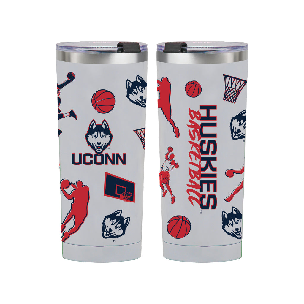 24oz UConn Huskies Basketball Sketch Tumbler