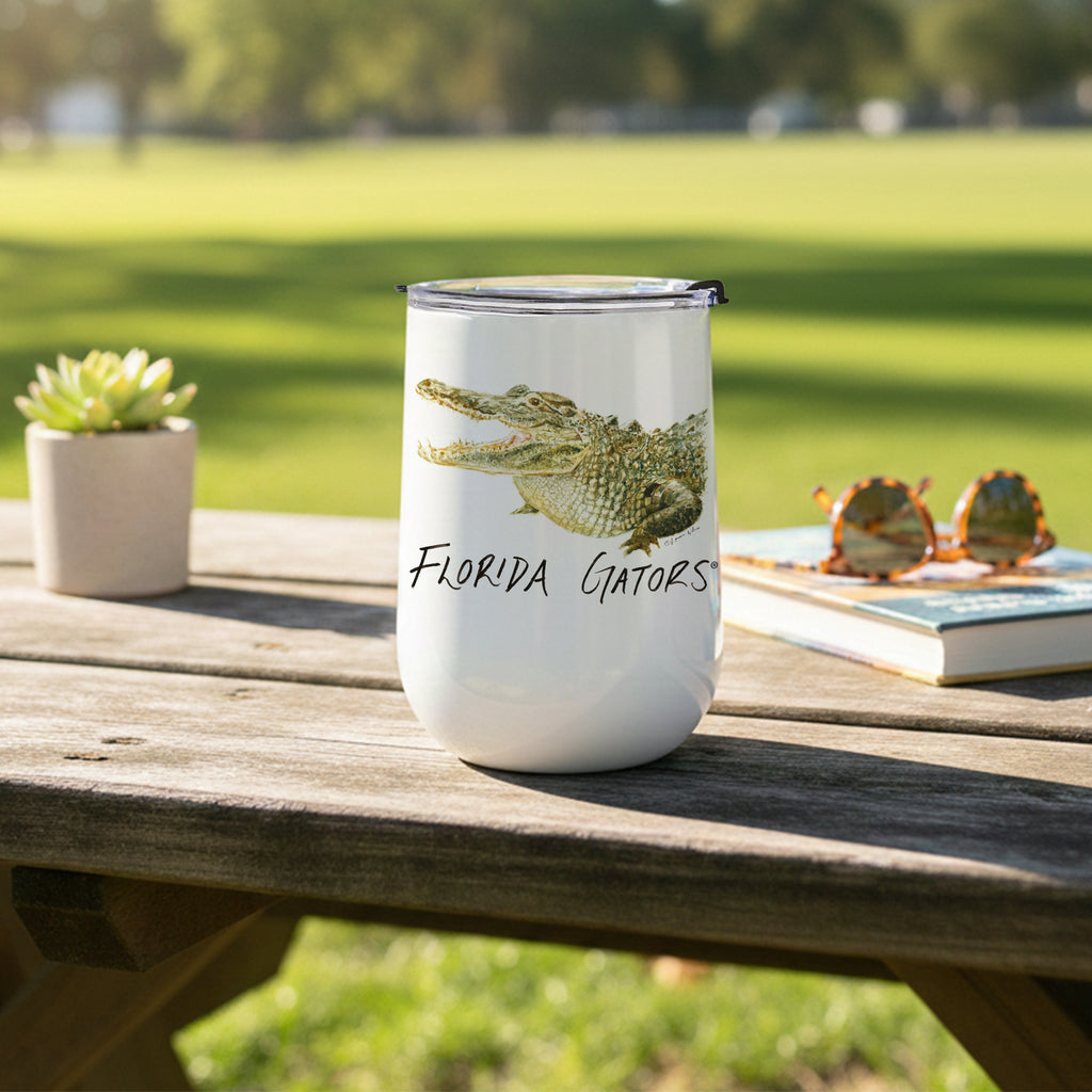 Florida Gators Mascot by Laura Wilcox 18oz Tumbler