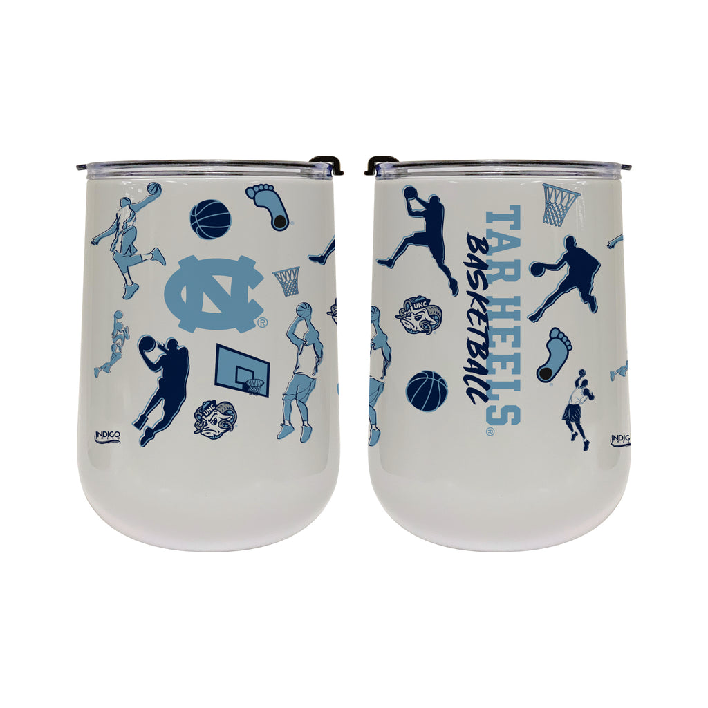 18oz North Carolina Tar Heels Basketball Sketch Stainless Tumbler
