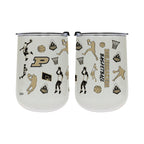 18oz Purdue Boilermakers Basketball Sketch Stainless Tumbler