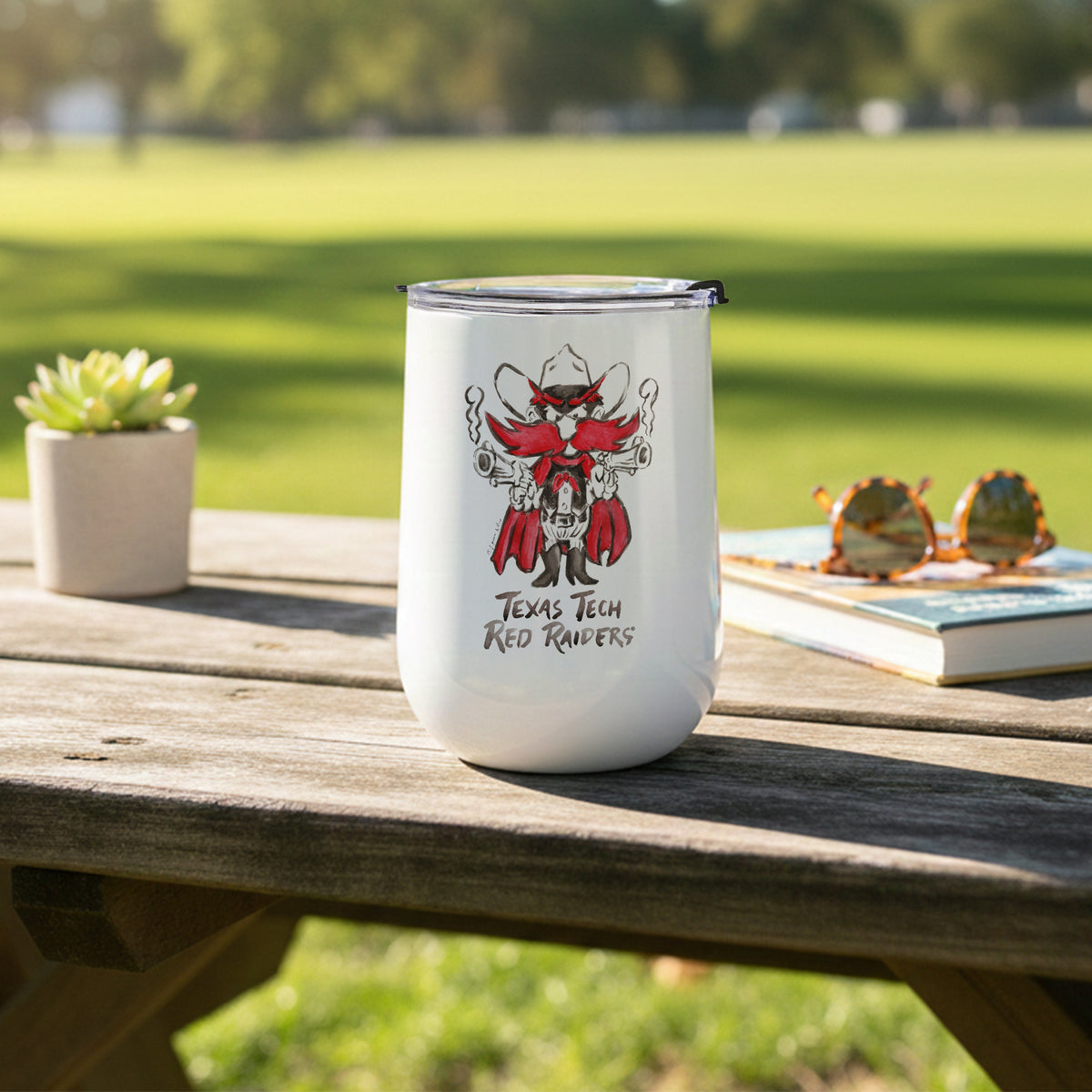 Texas Tech Red Raiders Mascot by Laura Wilcox 18oz Tumbler
