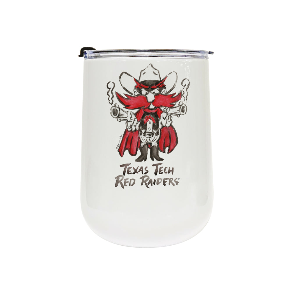 Texas Tech Red Raiders Mascot by Laura Wilcox 18oz Tumbler
